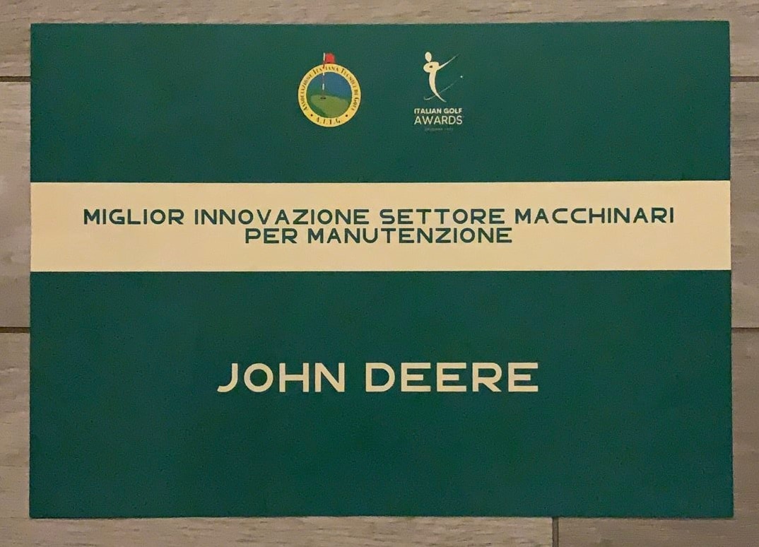 John Deere premiata agli Italian Golf Awards